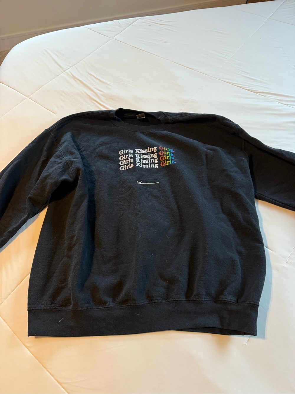 Lauren Sanderson pride merch sweater